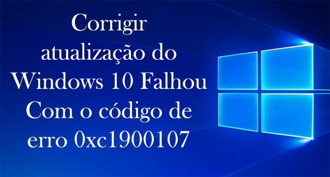 Código de erro 0xc1900107