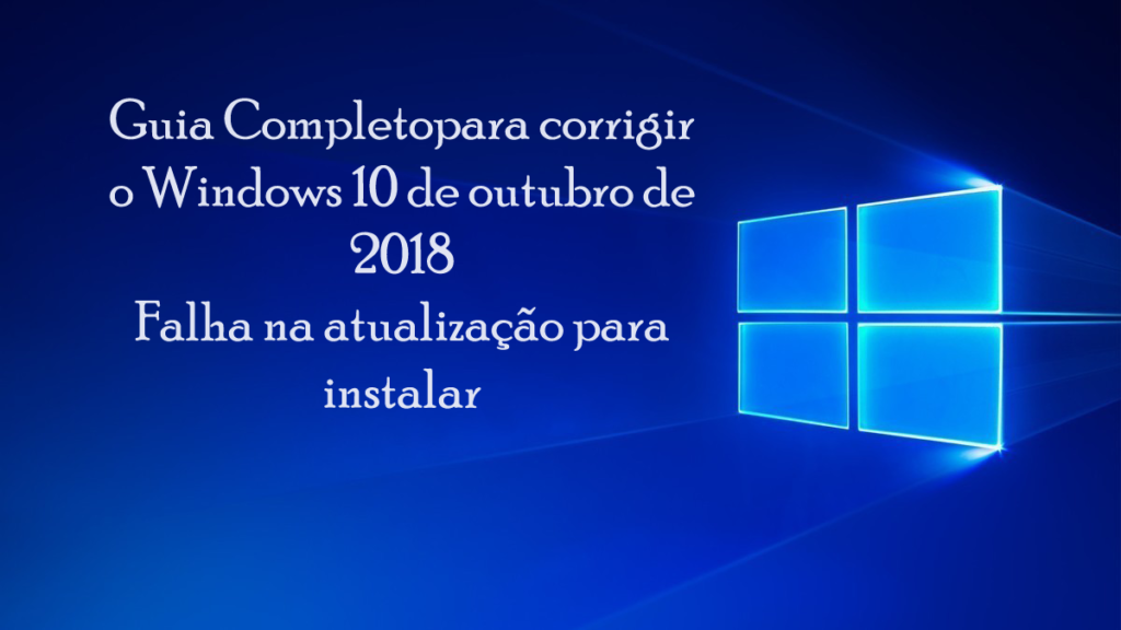 corrigir o Windows 10 erros não consegue instalar