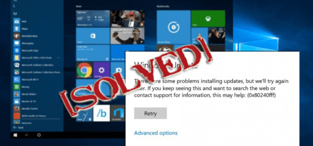 6 rápidos tweaks para corrigir o Windows 10 Atualizar Erro 0x80240fff 6 rápidos tweaks para corrigir o Windows 10 Atualizar Erro 0x80240fff